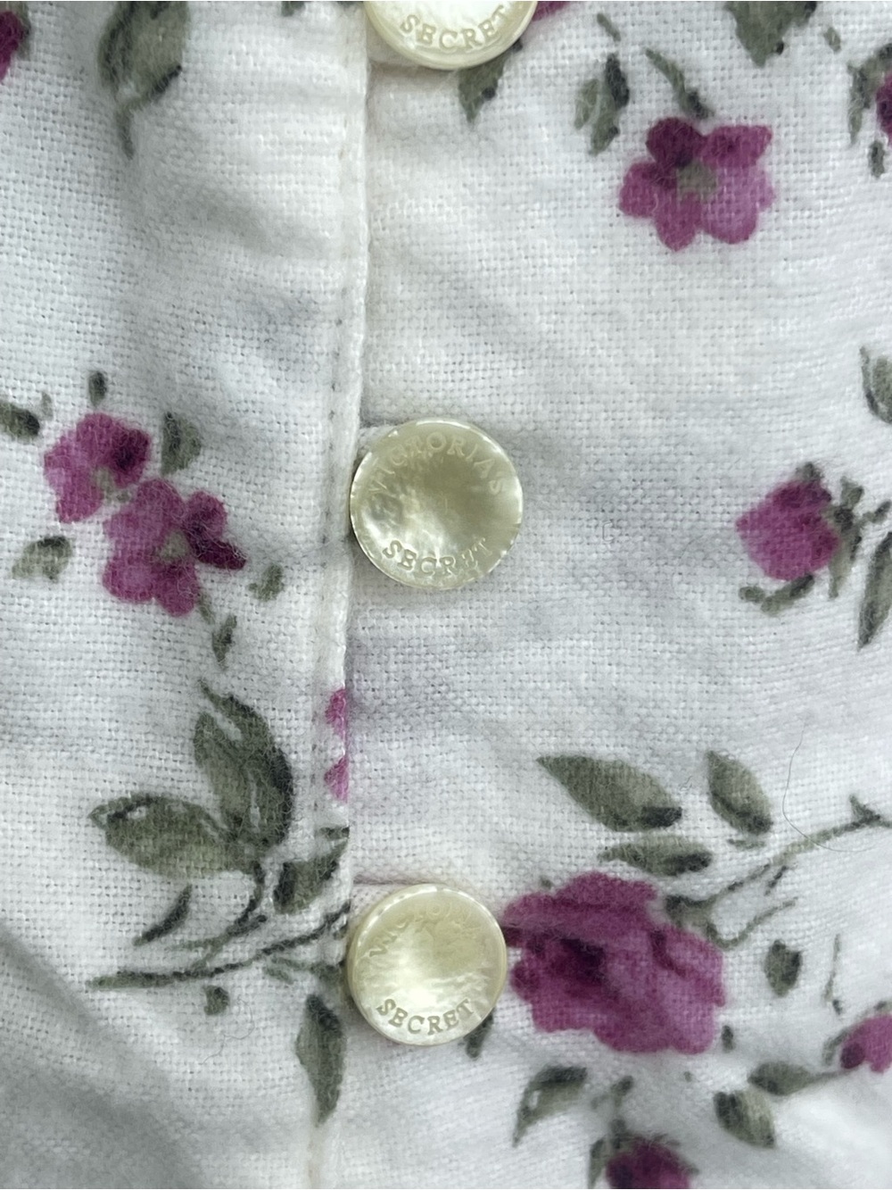Victoria's Secret Floral Nightgown Lace Trim Cottagecore Maxi Larg - Picture 4 of 6
